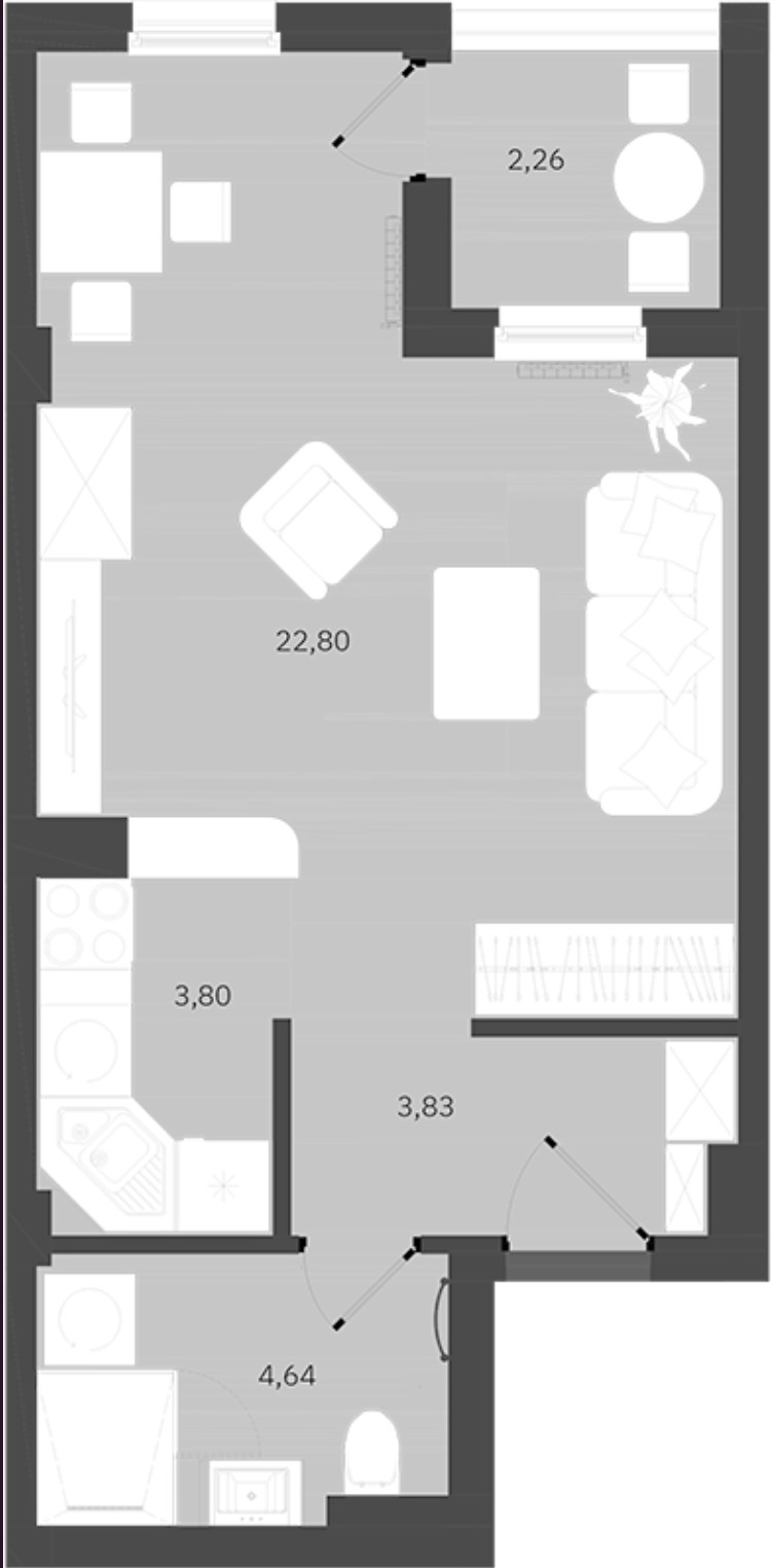 Prodaja stan Banja Luka garsonjera Budžak 37m2 8