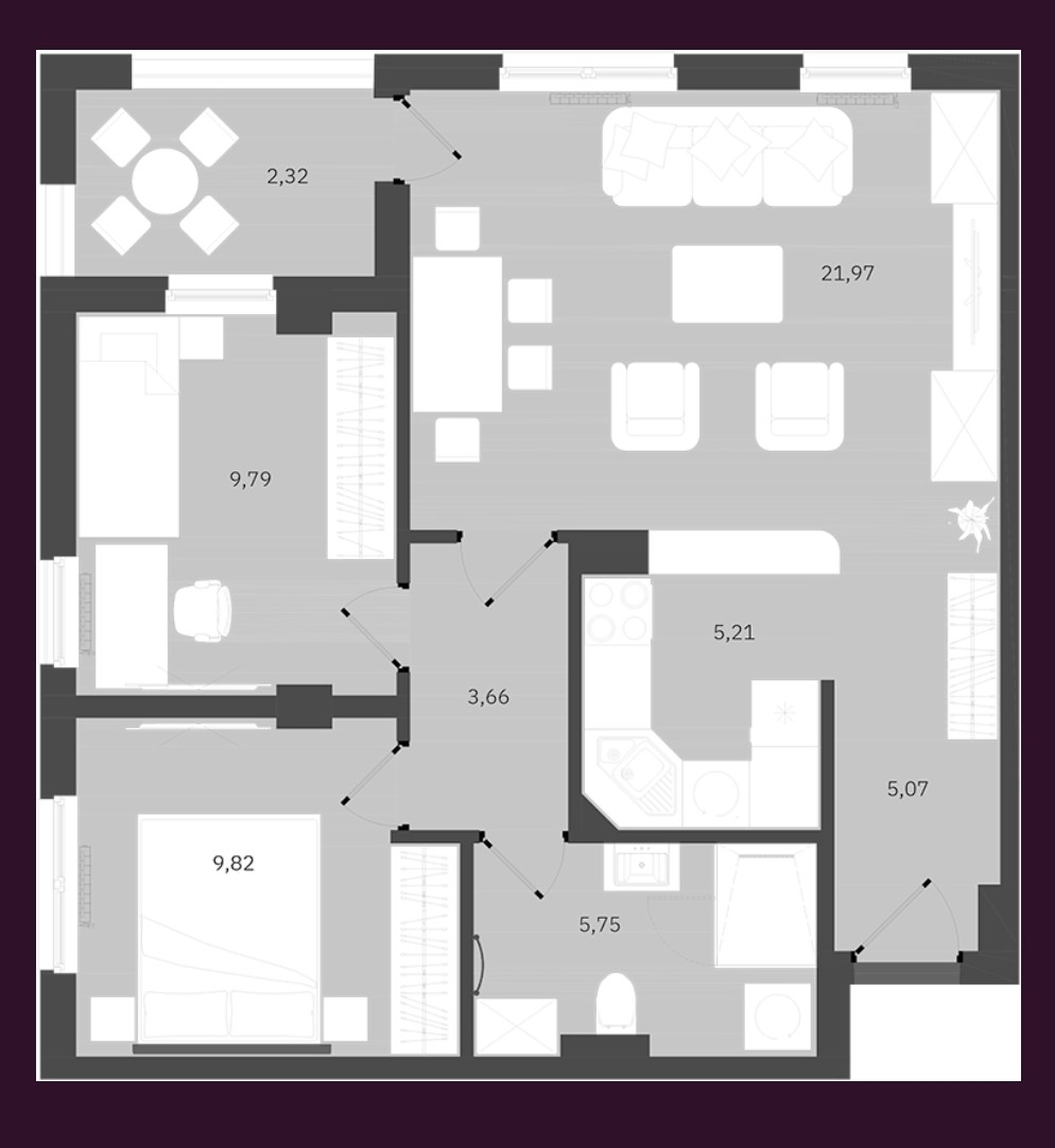 Prodaja stan Budžak 63m2 Ars 12